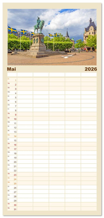 Malmö in Schweden (CALVENDO Familienplaner 2026)