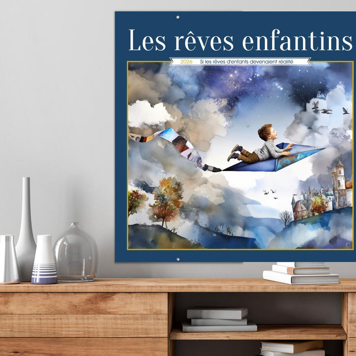 Les rêves enfantins (CALVENDO Calendrier mensuel 2026)