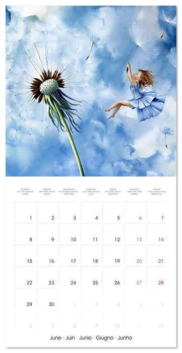 Les rêves enfantins (CALVENDO Calendrier mensuel 2026)