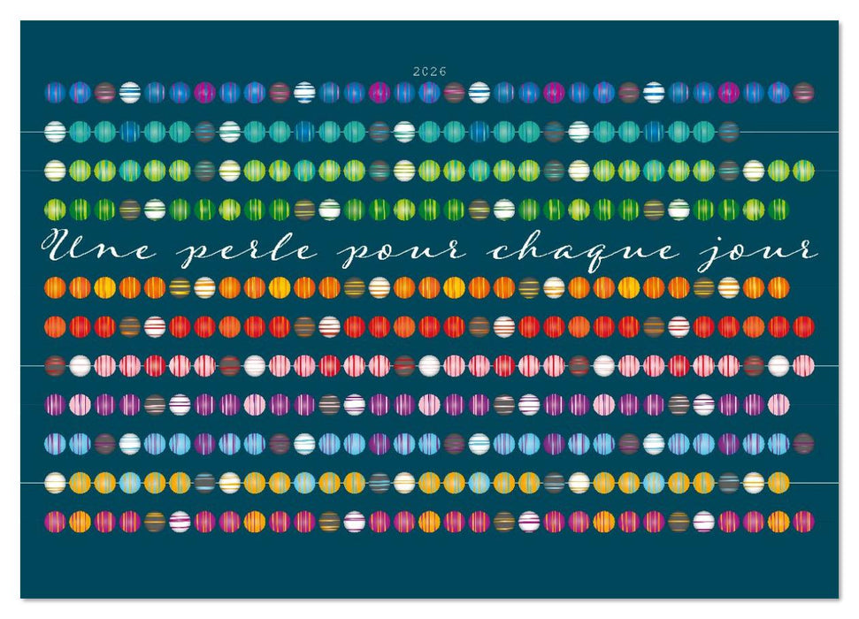 Une perle pour chaque jour (CALVENDO Calendrier mensuel 2026)