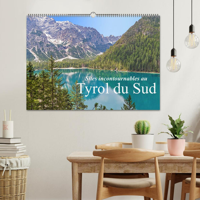 Sites incontournables au Tyrol du Sud (CALVENDO Calendrier mensuel 2026)
