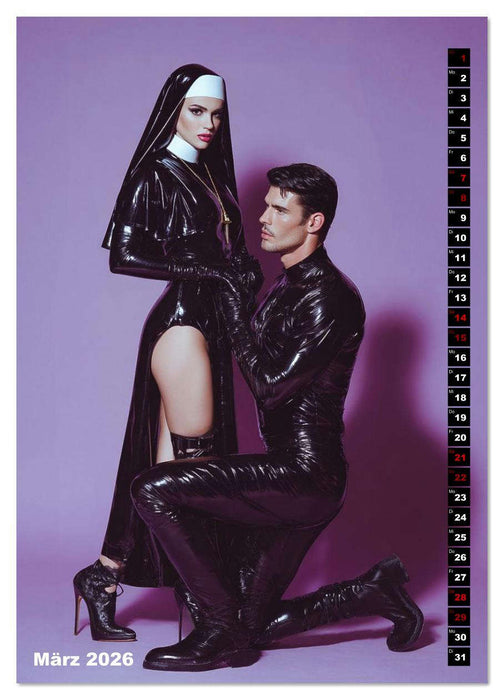 Latex und Dominanz - The Purple Box (CALVENDO Premium Wandkalender 2026)