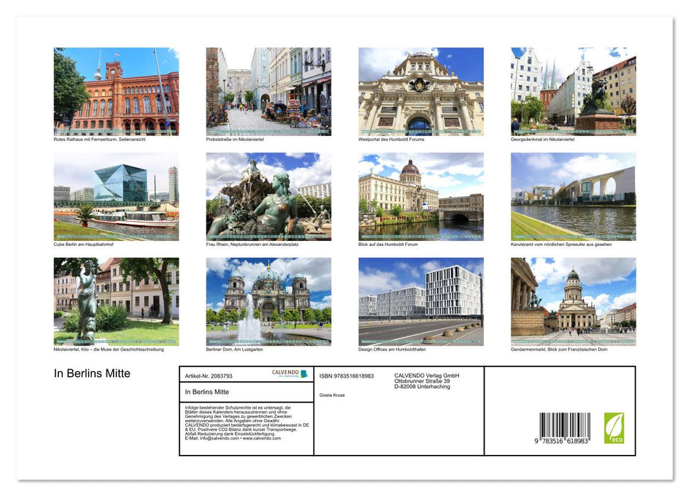 In Berlins Mitte (CALVENDO Premium Wandkalender 2026)