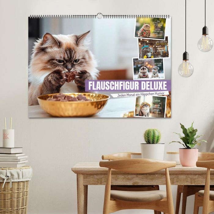 FLAUSCHFIGUR DELUXE Jeden Monat ein Häppchen Humor (CALVENDO Wandkalender 2026)