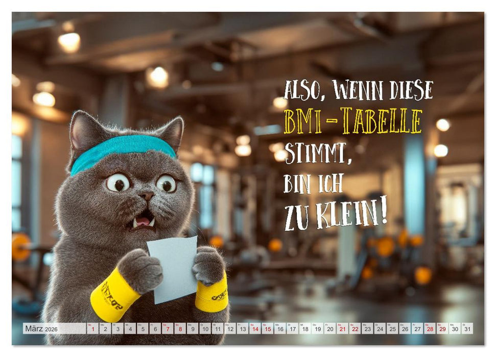 FLAUSCHFIGUR DELUXE Jeden Monat ein Häppchen Humor (CALVENDO Premium Wandkalender 2026)