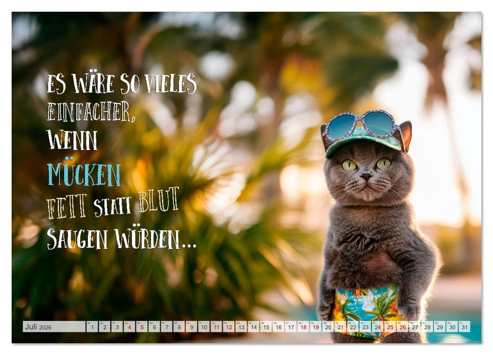 FLAUSCHFIGUR DELUXE Jeden Monat ein Häppchen Humor (CALVENDO Premium Wandkalender 2026)