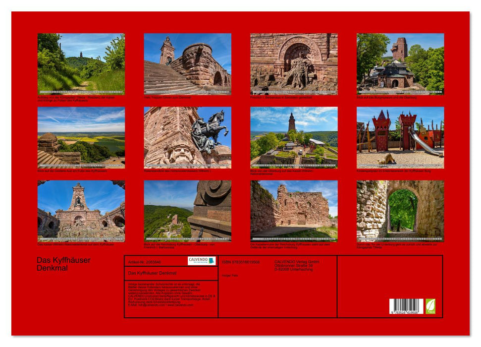 Das Kyffhäuser Denkmal (CALVENDO Wandkalender 2026)