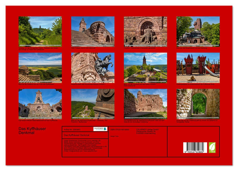 Das Kyffhäuser Denkmal (CALVENDO Premium Wandkalender 2026)