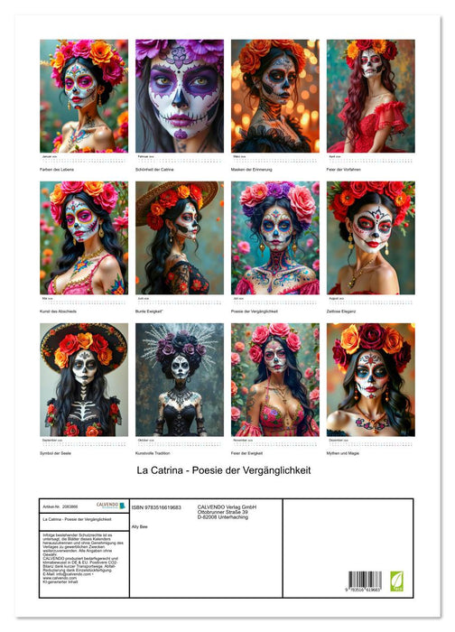 La Catrina - Poesie der Vergänglichkeit (CALVENDO Wandkalender 2026)