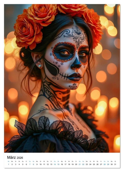 La Catrina - Poesie der Vergänglichkeit (CALVENDO Wandkalender 2026)
