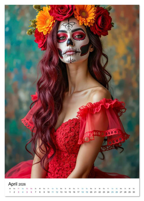 La Catrina - Poesie der Vergänglichkeit (CALVENDO Premium Wandkalender 2026)