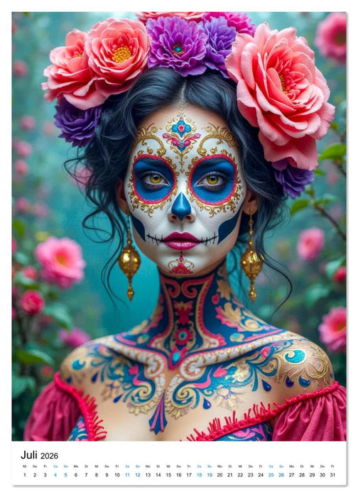 La Catrina - Poesie der Vergänglichkeit (CALVENDO Premium Wandkalender 2026)