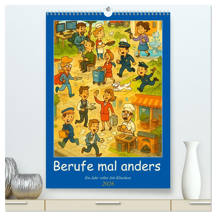 Berufe mal anders – Ein Jahr voller Job-Klischees (CALVENDO Premium Wandkalender 2026)