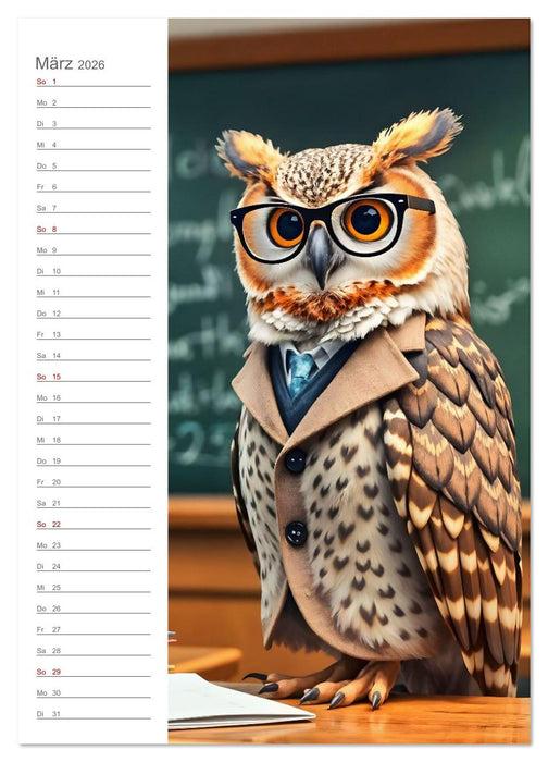 Pelzige Power Karrieren. Von der Baustelle bis zur Backstube, 12 tierisch ernst gemeinte Einsatzberuf (CALVENDO Premium Wandkalender 2026)