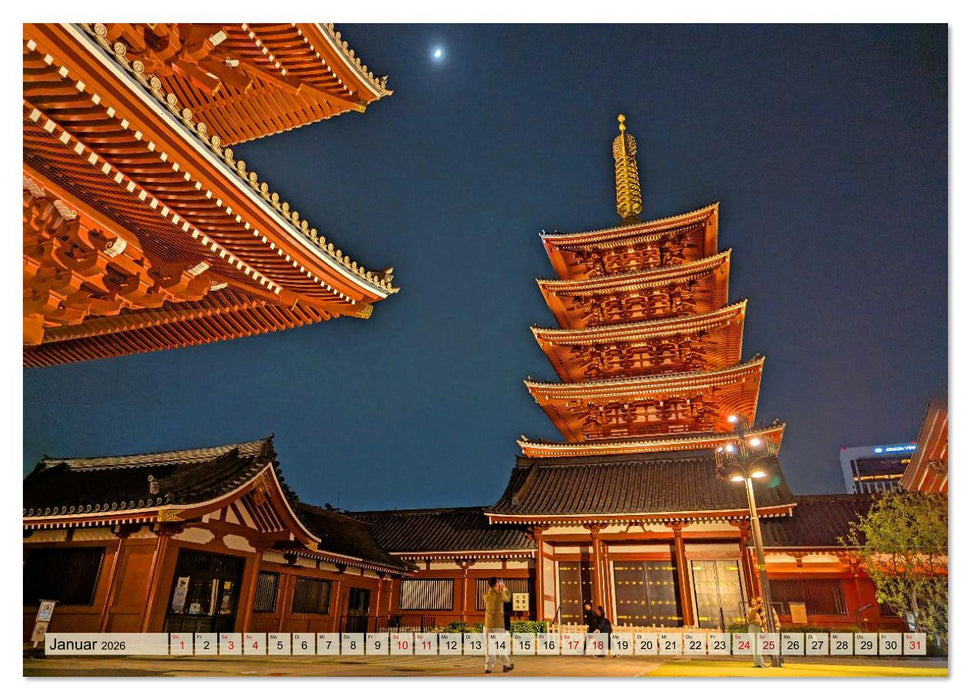 Japan entdecken Tokio, Osaka & mehr (CALVENDO Wandkalender 2026)