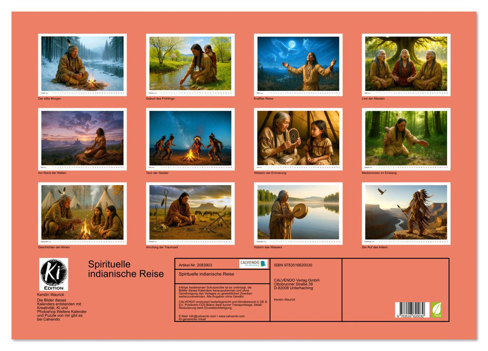 Spirituelle indianische Reise (CALVENDO Wandkalender 2026)