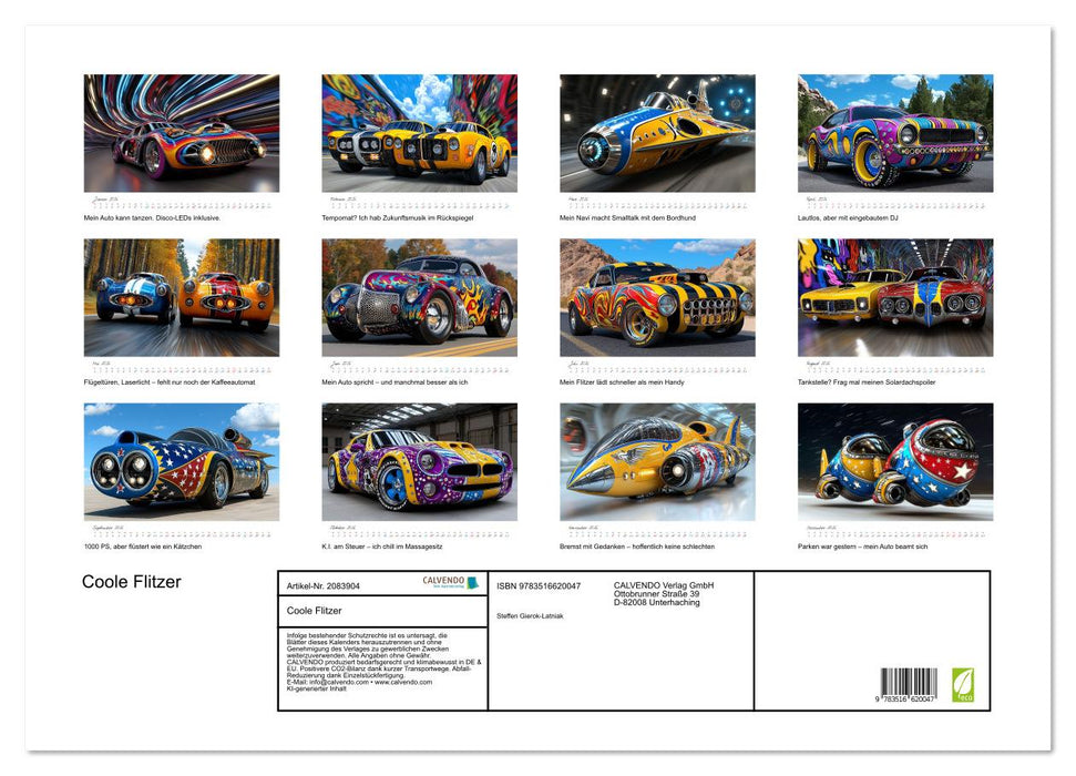 Coole Flitzer (CALVENDO Wandkalender 2026)