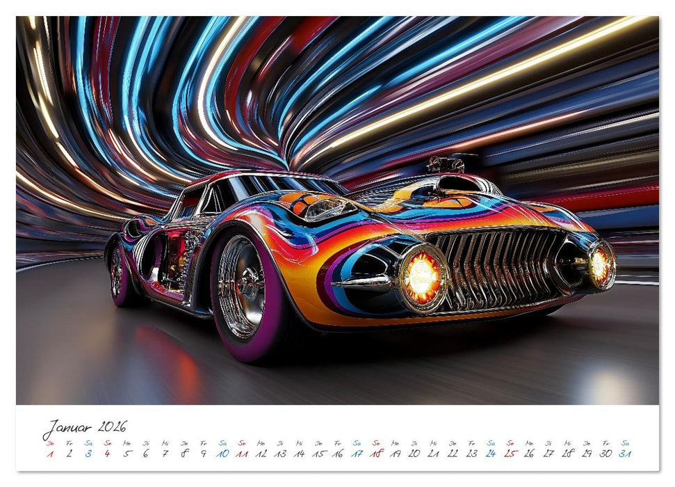 Coole Flitzer (CALVENDO Premium Wandkalender 2026)