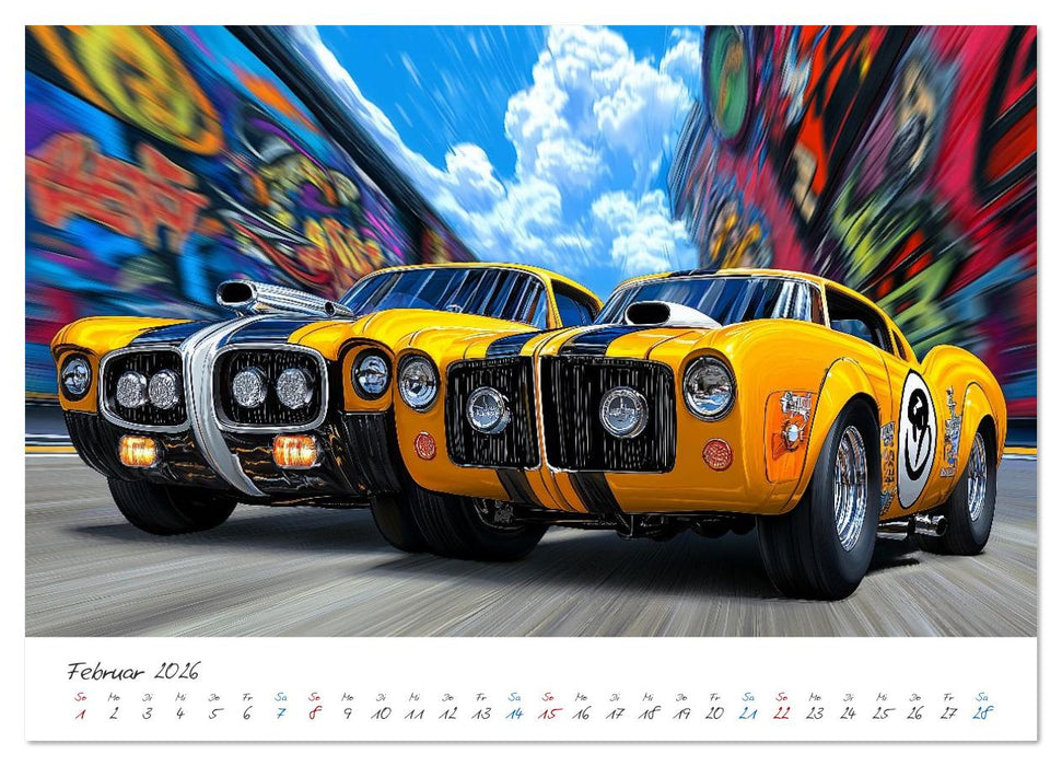 Coole Flitzer (CALVENDO Premium Wandkalender 2026)