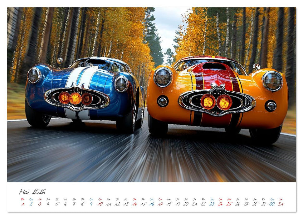 Coole Flitzer (CALVENDO Premium Wandkalender 2026)