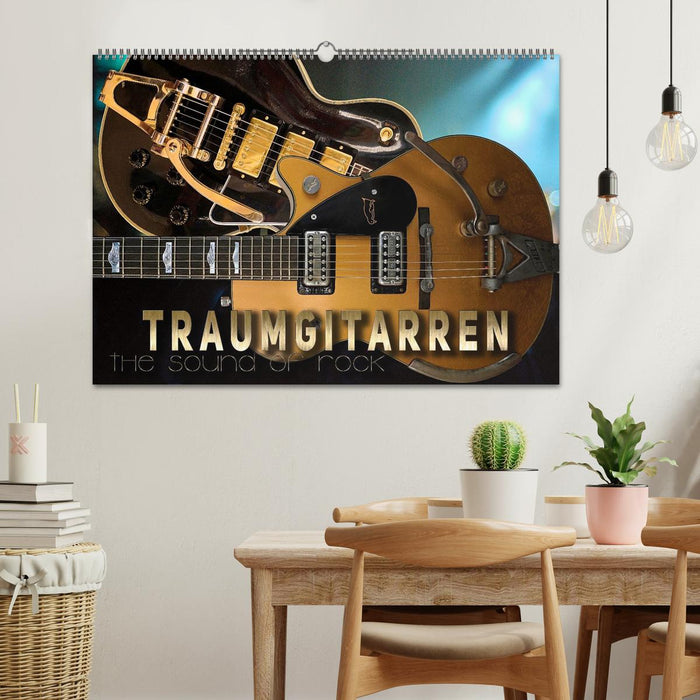 Traumgitarren - the Sound of Rock (CALVENDO Wandkalender 2026)