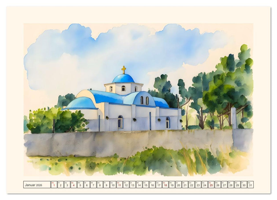 Dodekanes-Insel Kos (CALVENDO Premium Wandkalender 2026)