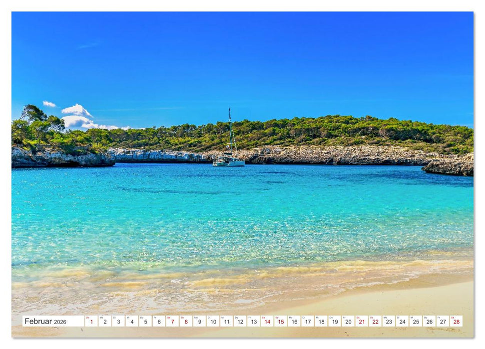 Mallorca - Traumhafte Buchten (CALVENDO Wandkalender 2026)