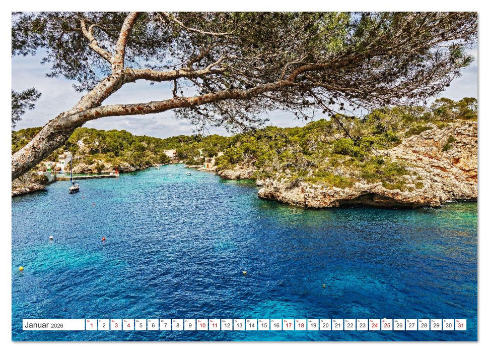 Mallorca - Traumhafte Buchten (CALVENDO Premium Wandkalender 2026)