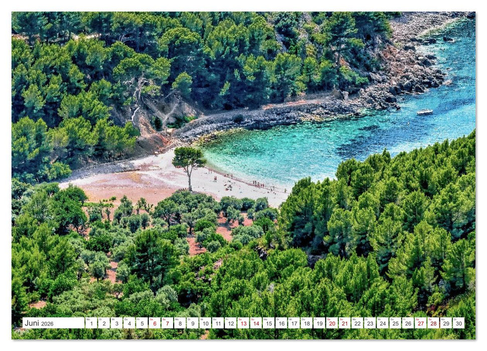 Mallorca - Traumhafte Buchten (CALVENDO Premium Wandkalender 2026)