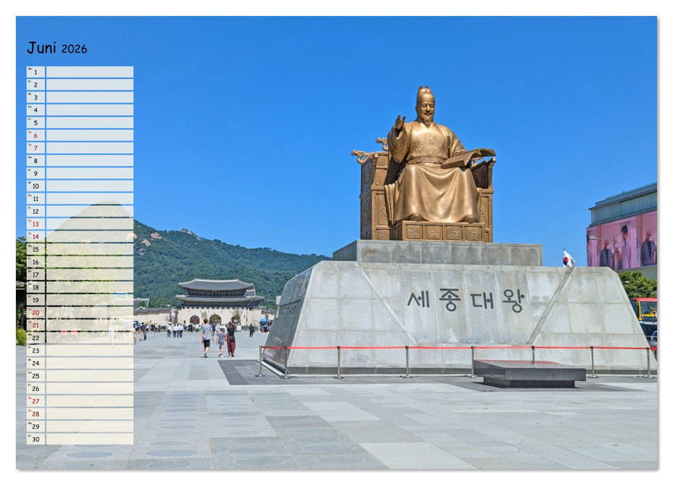 Seoul - Stadt der Kontraste (CALVENDO Wandkalender 2026)