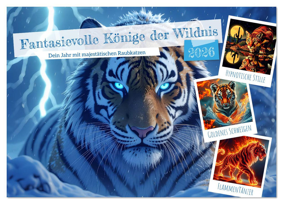 Fantasievolle Könige der Wildnis (CALVENDO Wandkalender 2026)