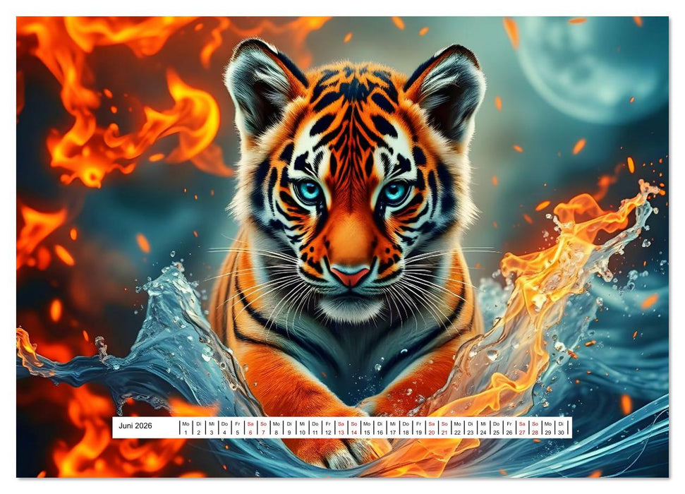 Fantasievolle Könige der Wildnis (CALVENDO Wandkalender 2026)