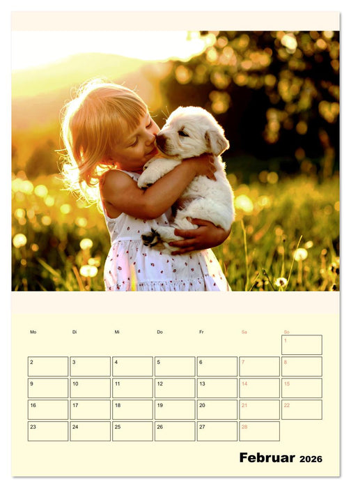 Der Familienkalender - Mit Hund durchs Jahr (CALVENDO Premium Wandkalender 2026)