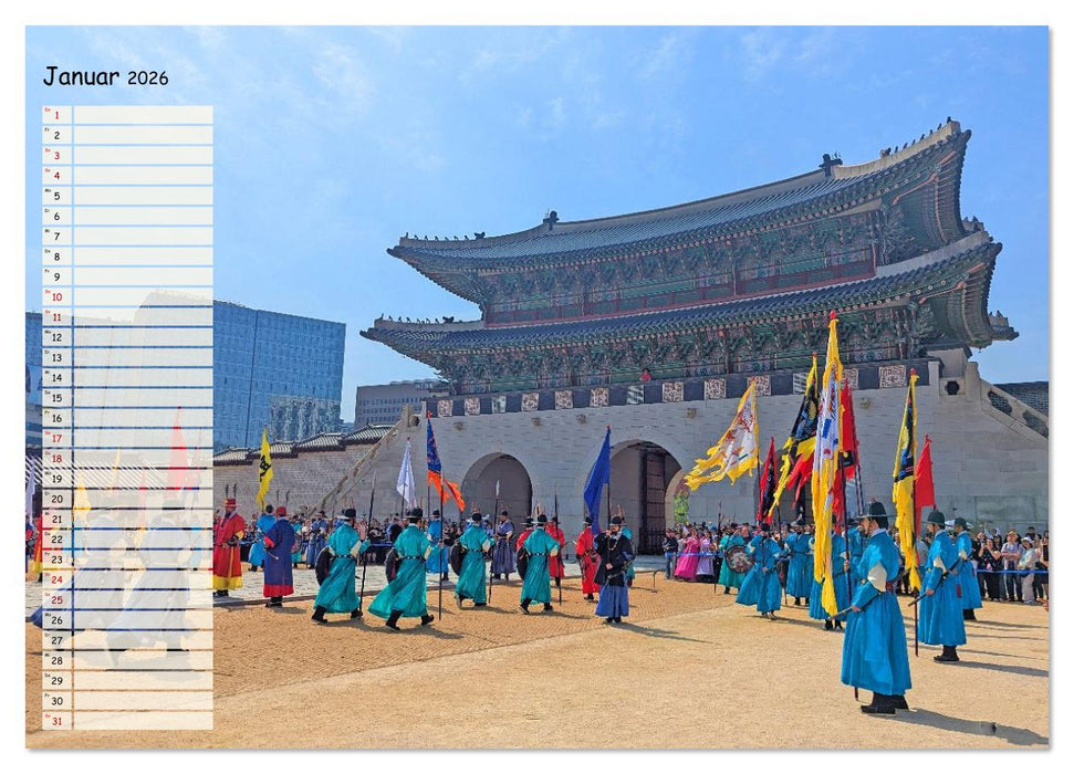 Seoul - Stadt der Kontraste (CALVENDO Premium Wandkalender 2026)