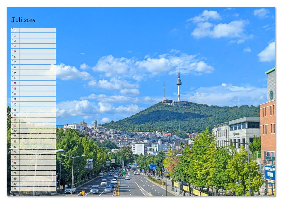 Seoul - Stadt der Kontraste (CALVENDO Premium Wandkalender 2026)
