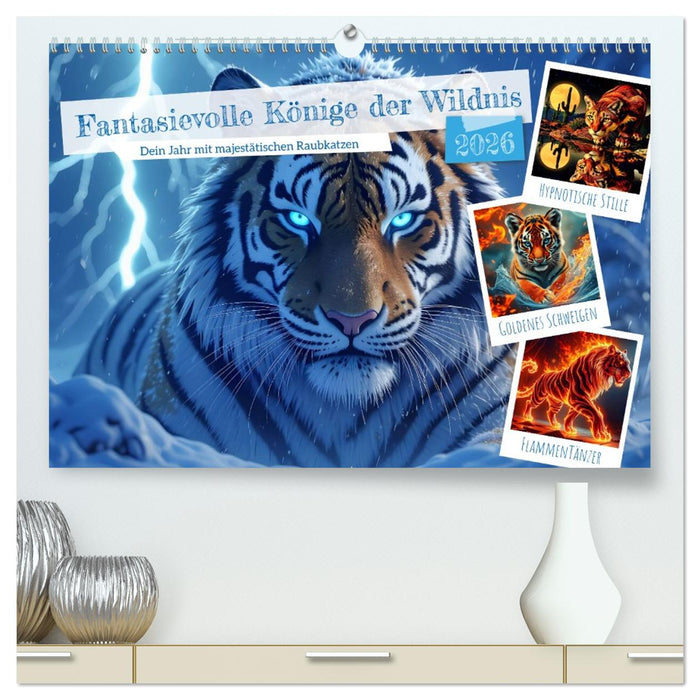 Fantasievolle Könige der Wildnis (CALVENDO Premium Wandkalender 2026)