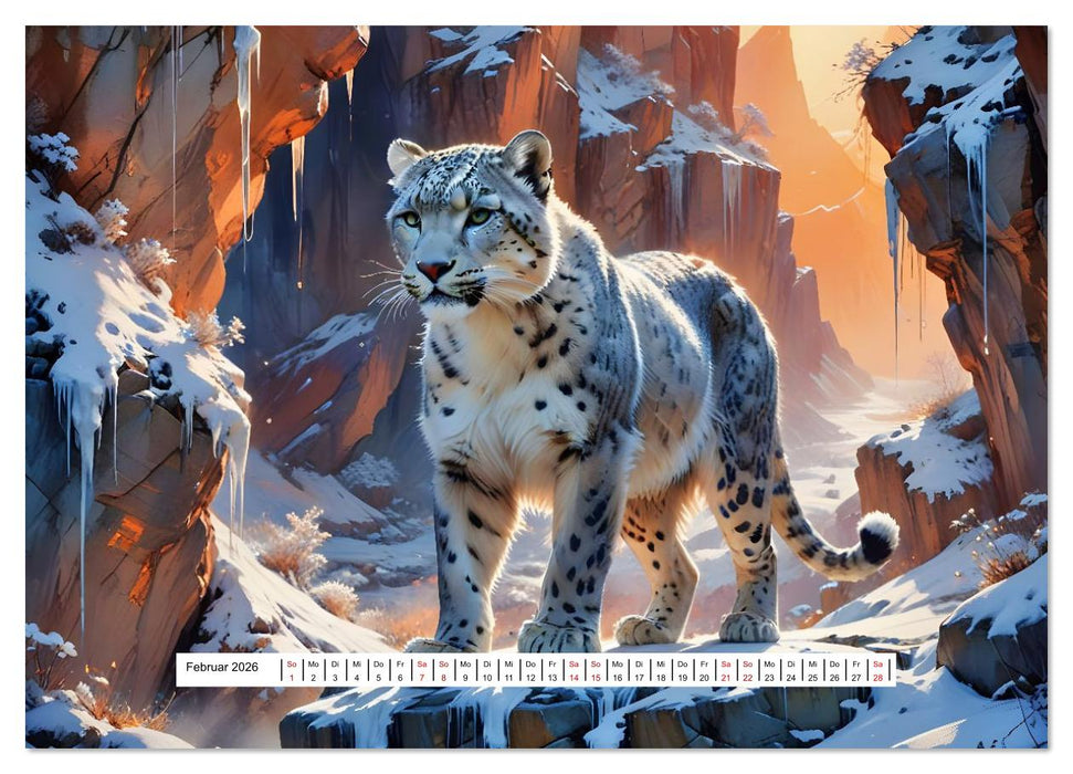 Fantasievolle Könige der Wildnis (CALVENDO Premium Wandkalender 2026)