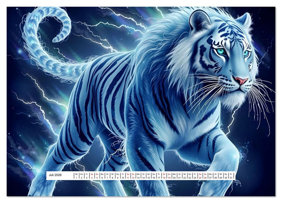 Fantasievolle Könige der Wildnis (CALVENDO Premium Wandkalender 2026)