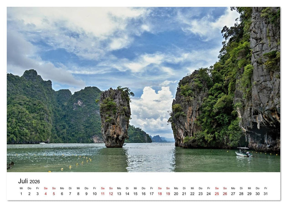 Sehnsuchtsland Thailand (CALVENDO Premium Wandkalender 2026)