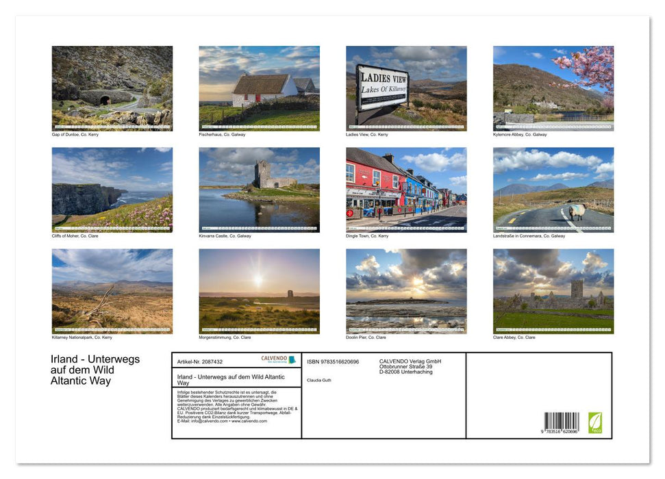 Irland - Unterwegs auf dem Wild Altantic Way (CALVENDO Wandkalender 2026)
