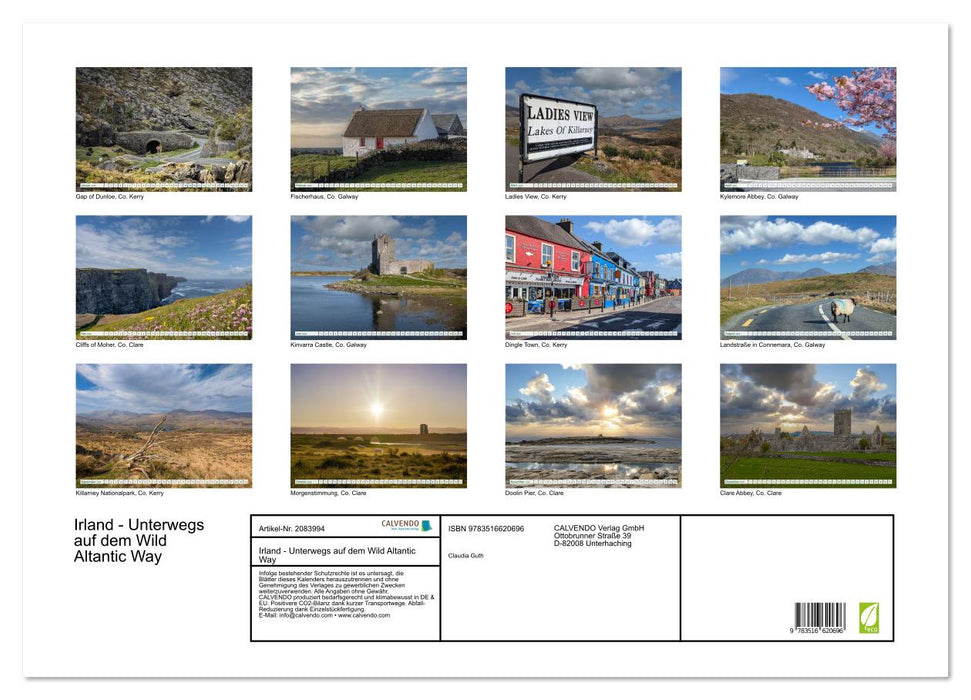 Irland - Unterwegs auf dem Wild Altantic Way (CALVENDO Wandkalender 2026)