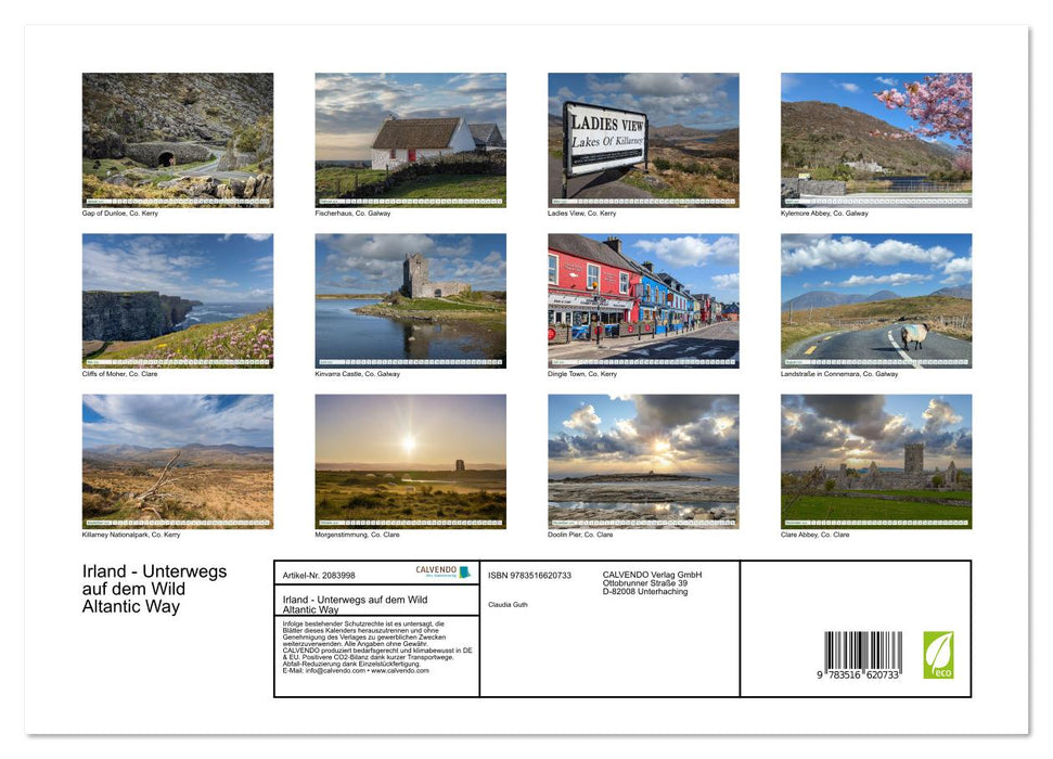 Irland - Unterwegs auf dem Wild Altantic Way (CALVENDO Premium Wandkalender 2026)