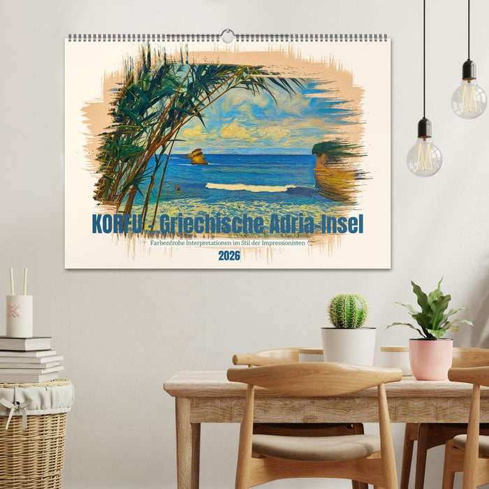 Korfu - Griechische Adria-Insel (CALVENDO Wandkalender 2026)