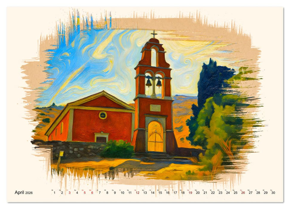 Korfu - Griechische Adria-Insel (CALVENDO Wandkalender 2026)