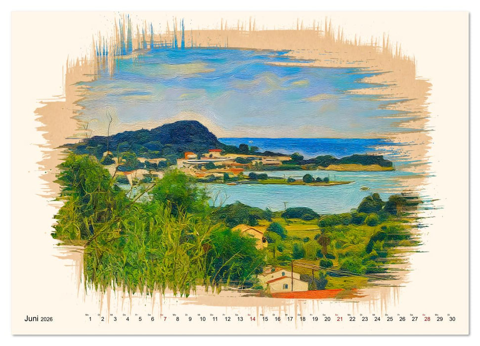 Korfu - Griechische Adria-Insel (CALVENDO Wandkalender 2026)