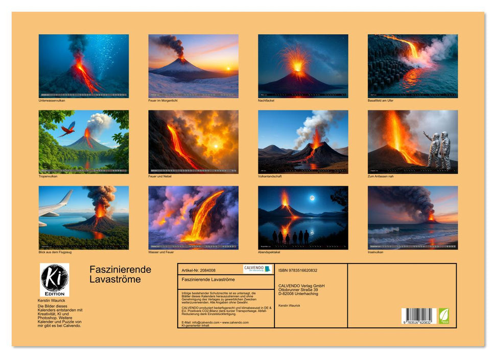 Faszinierende Lavaströme (CALVENDO Wandkalender 2026)