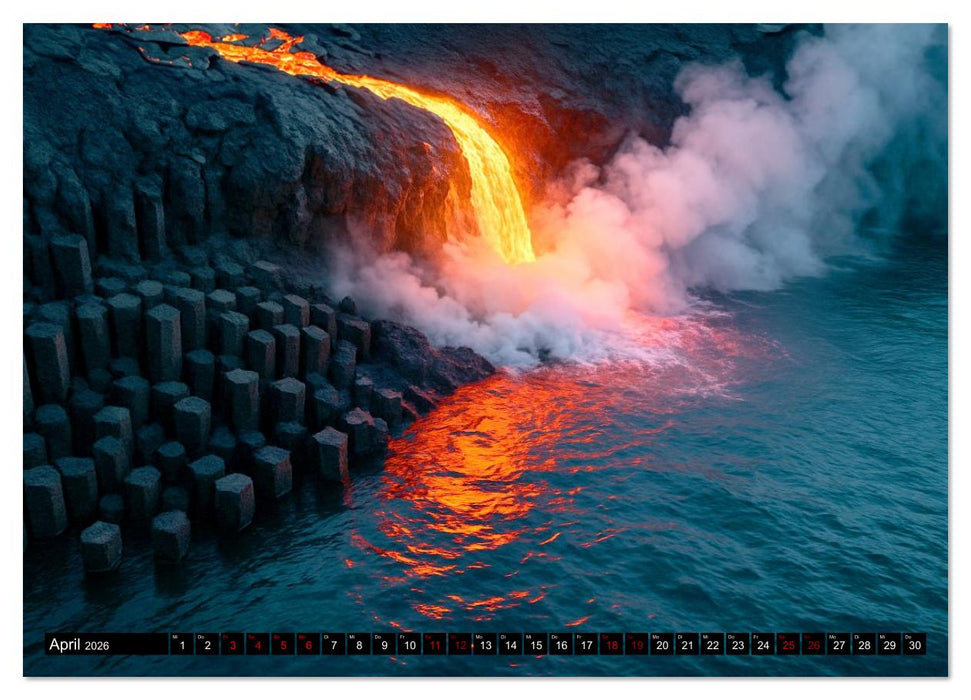 Faszinierende Lavaströme (CALVENDO Wandkalender 2026)