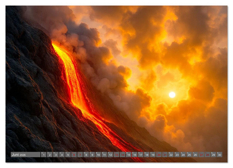 Faszinierende Lavaströme (CALVENDO Wandkalender 2026)