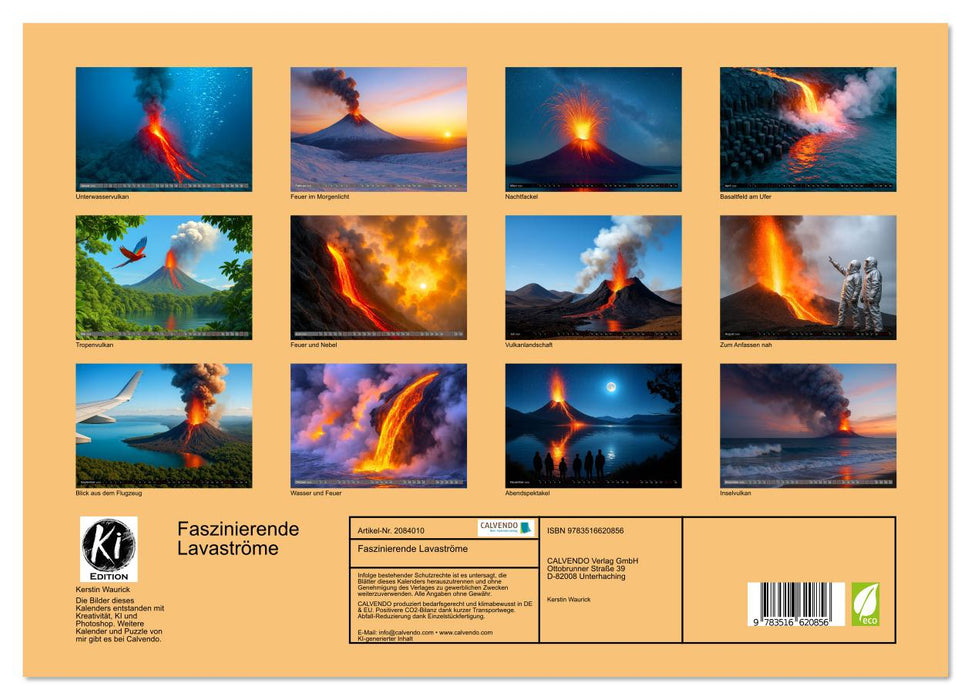 Faszinierende Lavaströme (CALVENDO Premium Wandkalender 2026)