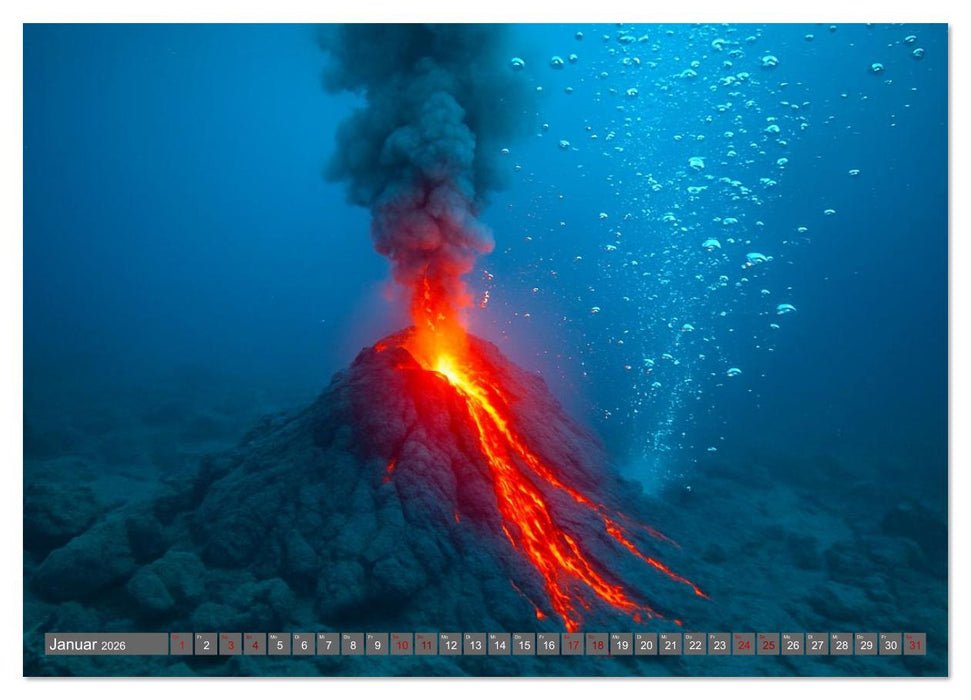 Faszinierende Lavaströme (CALVENDO Premium Wandkalender 2026)